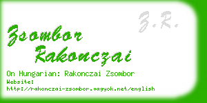 zsombor rakonczai business card